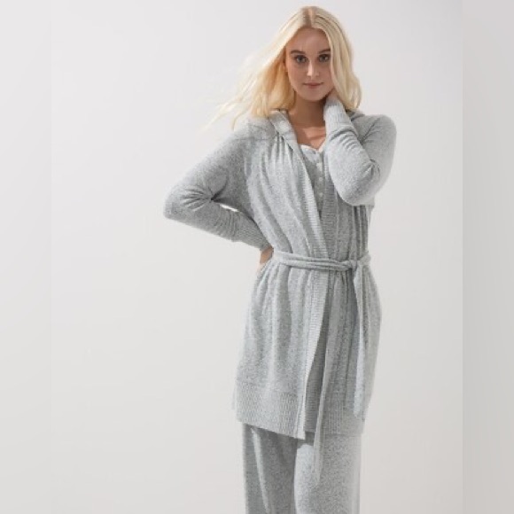 Soma Brushed Cozy Wrap Robe pockets L/XL - Picture 2 of 8